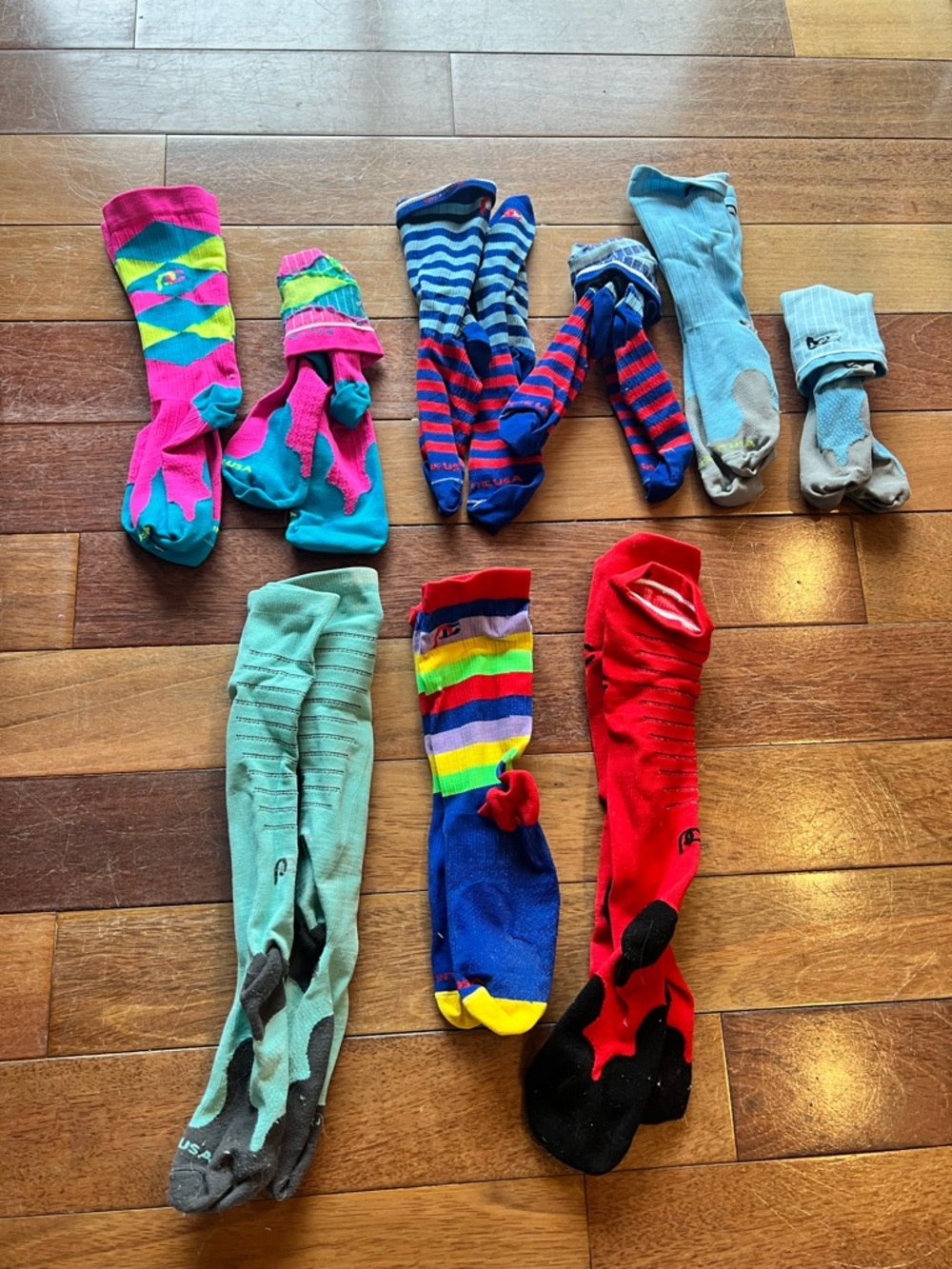 Colorful Assorted Pro Compression Socks - Multi-Color Bundle